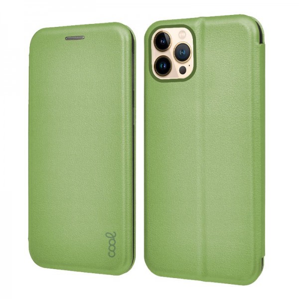 Funda COOL Flip Cover para iPhone 13 Pro Max Elegance Pistacho