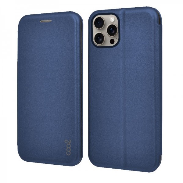 Funda COOL Flip Cover para iPhone 15 Pro Max Elegance Marino