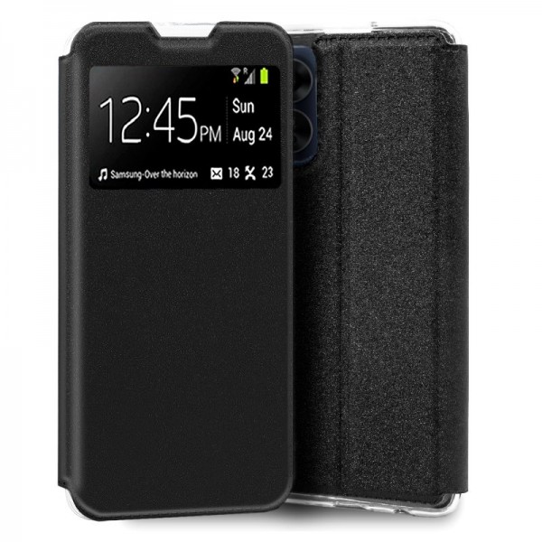 Funda COOL Flip Cover para Oppo A17 Liso Negro