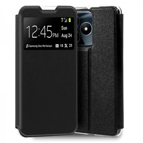 Funda COOL Flip Cover para Realme C53 / C51 / Note 50 Liso Negro