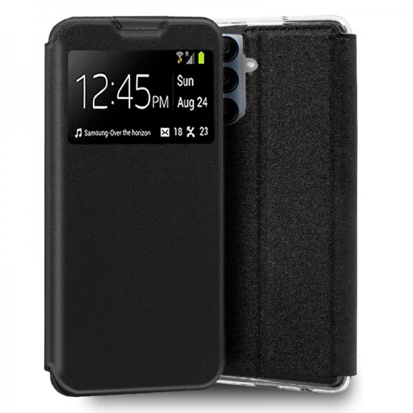 Funda COOL Flip Cover para Samsung A256 Galaxy A25 5G Liso Negro