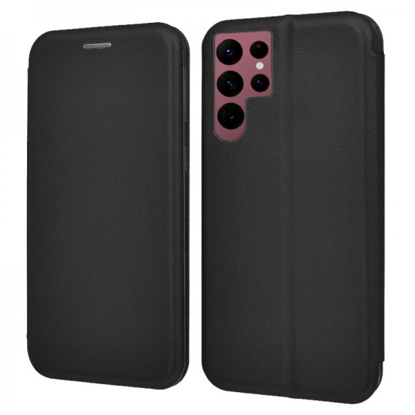 Funda COOL Flip Cover para Samsung S908 Galaxy S22 Ultra Elegance Negro