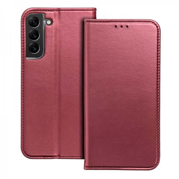 Funda COOL Flip Cover para Samsung S921 Galaxy S24 Liso Burgundy