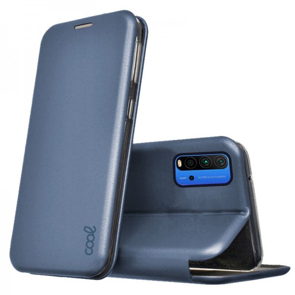 Funda COOL Flip Cover para Xiaomi Pocophone M3 / Redmi 9T Elegance Azul