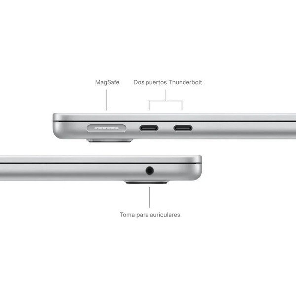 APPLE MACBOOK AIR 13.6" 2024 M3 16GB RAM 512GB plata