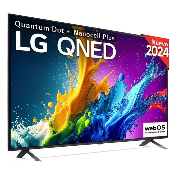 Smart TV LG 43" QNED UHD 4K 43QNED80T6A negro