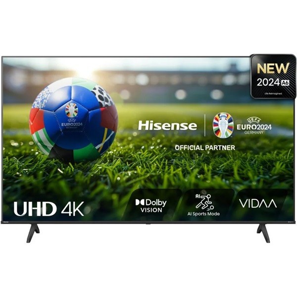 Smart TV HISENSE 43" QLED 4K UHD 43A6N negro