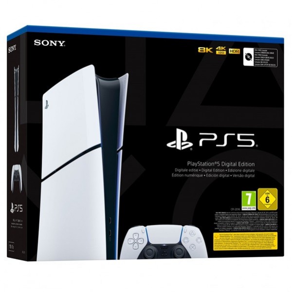 Videoconsola SONY PS5 1TB Slim Versión Digital blanco