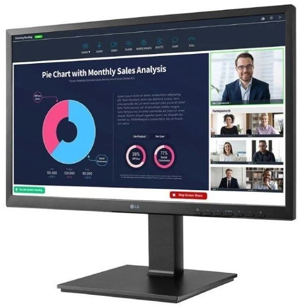 Monitor LG 23.8" FHD 24BP75CP-B negro