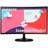 Monitor SAMSUNG ESSENTIAL 24" LED S24C364EAU Curvo negro