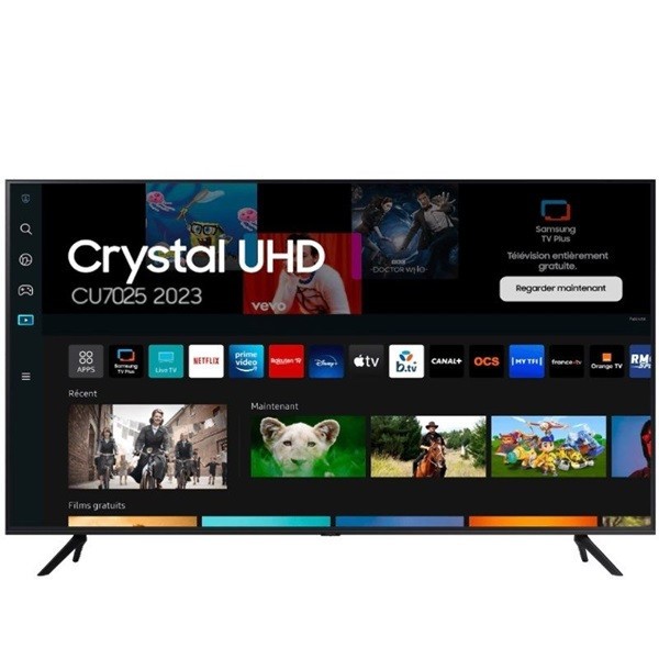 Smart TV SAMSUNG Crystal 50" LED 4K UHD TU50CU7025K negro