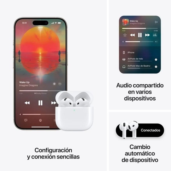 Apple AirPods 4ta Gen blanco