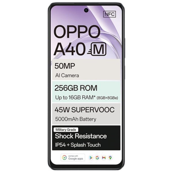 Oppo A40M dual sim 8GB RAM 256GB negro