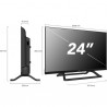 Smart TV SMART TECH 24" LED HD 24HN01V3 negro