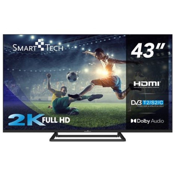 Smart TV SMART TECH 43" QLED UHD 2K 43QG04G negro