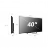 Smart TV SMART TECH 40" LED HD 40FN01V3 negro