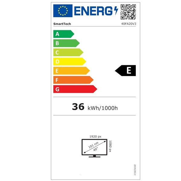 Smart TV SMART TECH 40" LED FHD 40QW01V negro