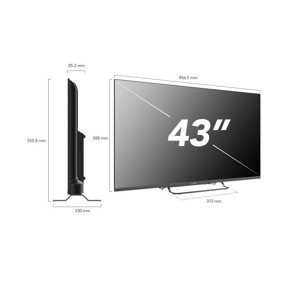 Smart TV SMART TECH 43" LED HD 43FV02V negro