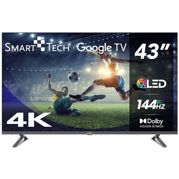 Smart TV SMART TECH 43" QLED UHD 4K 43QG04G negro