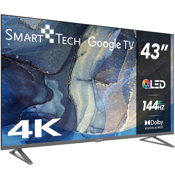 Smart TV SMART TECH 43" QLED UHD 4K 43QG04G negro