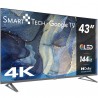 Smart TV SMART TECH 43" QLED UHD 4K 43QG04G negro