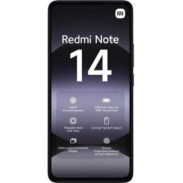 Xiaomi Redmi Note 14 dual sim 6GB RAM 128GB negro