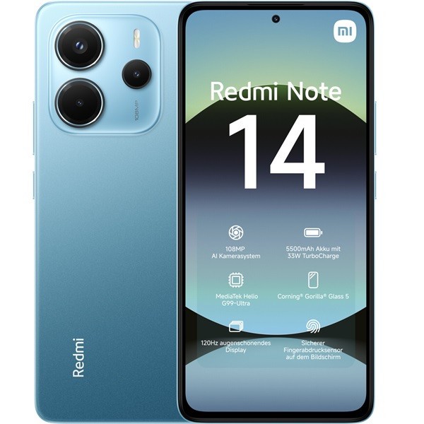 Xiaomi Redmi Note 14 dual sim 6GB RAM 128GB azul