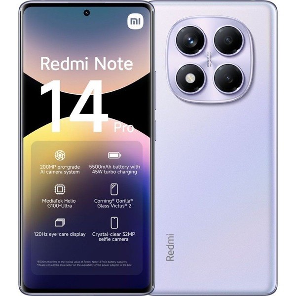 Xiaomi Redmi Note 14 Pro dual sim 8GB RAM 256GB morado