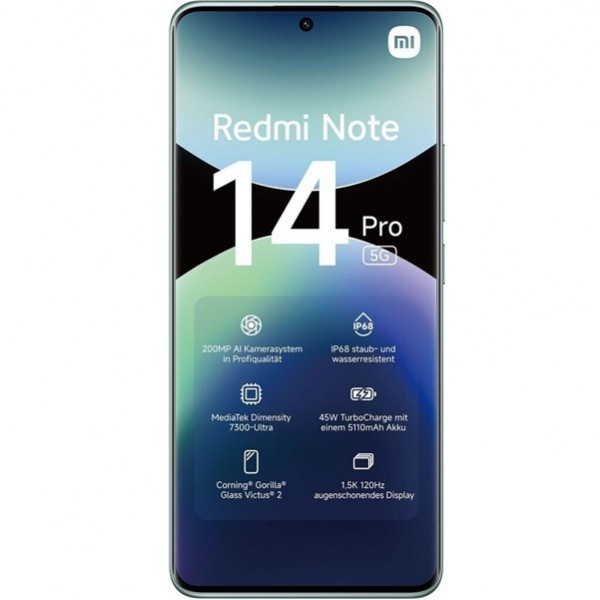 Xiaomi Redmi Note 14 Pro 5G dual sim 12GB RAM 512GB verde