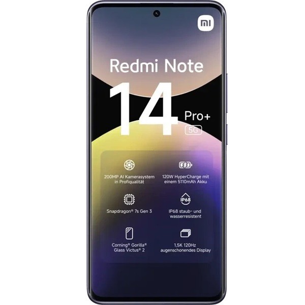 Xiaomi Redmi Note 14 Pro+ 5G dual sim 8GB RAM 256GB violeta